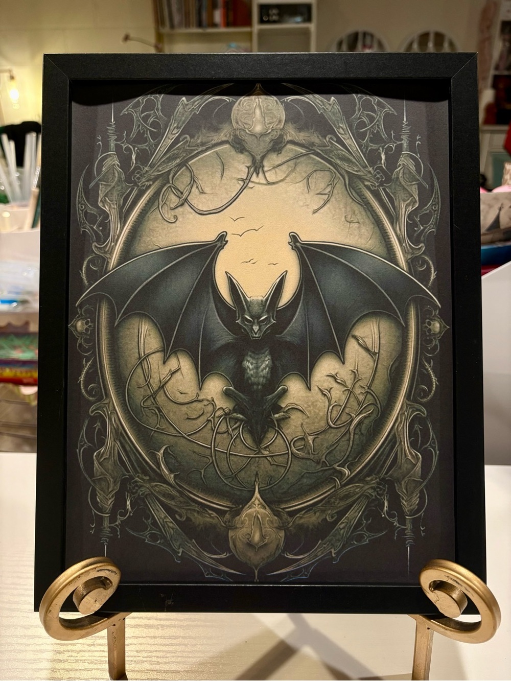 Gothic Framed 8x10 Bat Wall Art Print